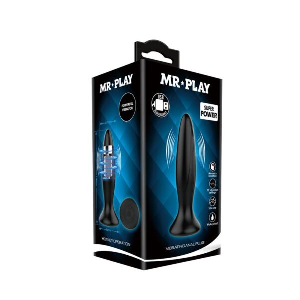 Mr. Play Vibrating Anal Plug USB Silicone Clave 50 - Imagen 6