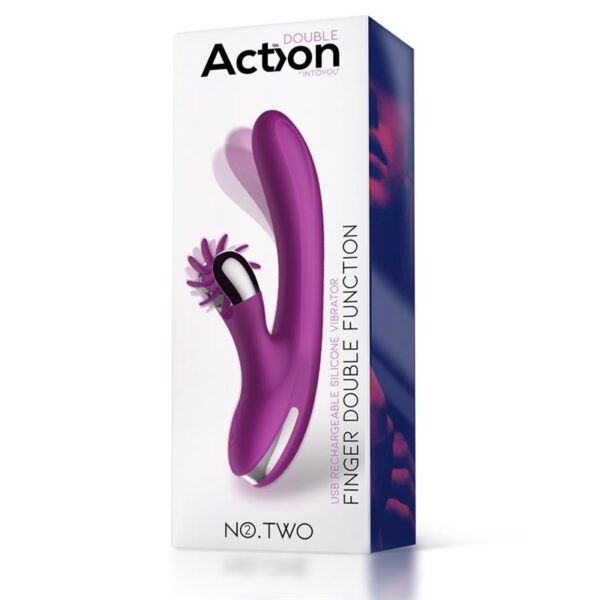 No. Two Vibrador Movimiento Finger y Rueda Estimuladora - Imagen 5