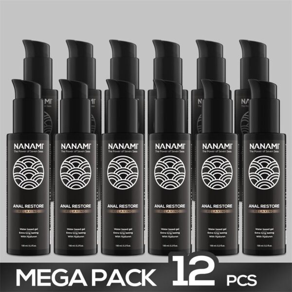 Pack de 12 Gel Lubricante Anal a Base de Agua Anal Restore 100ml