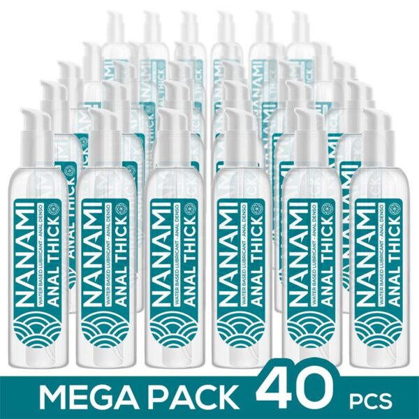 Pack de 40 Lubricante Anal Base Agua Alta Densidad 150 ml