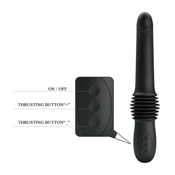 Pazuzu Vibrador con Thrusting USB Silicona - Imagen 7