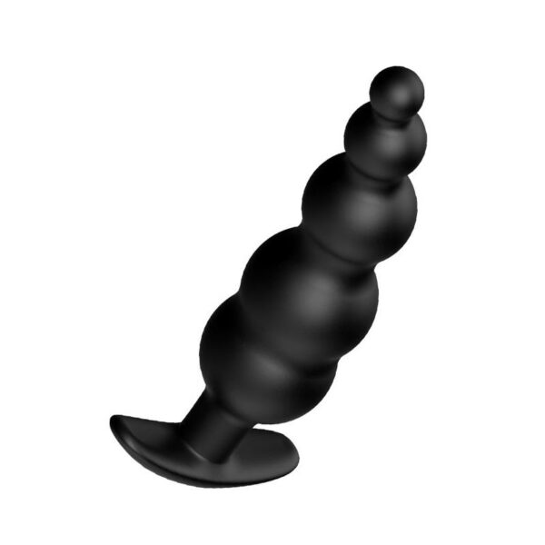 Plug Anal Burbujas Silicona Negro - Imagen 4