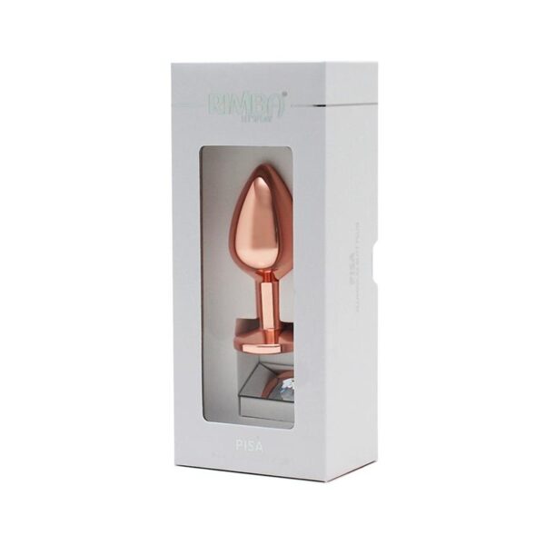 Plug Anal con Joya Pisa Rose Gold - Imagen 4