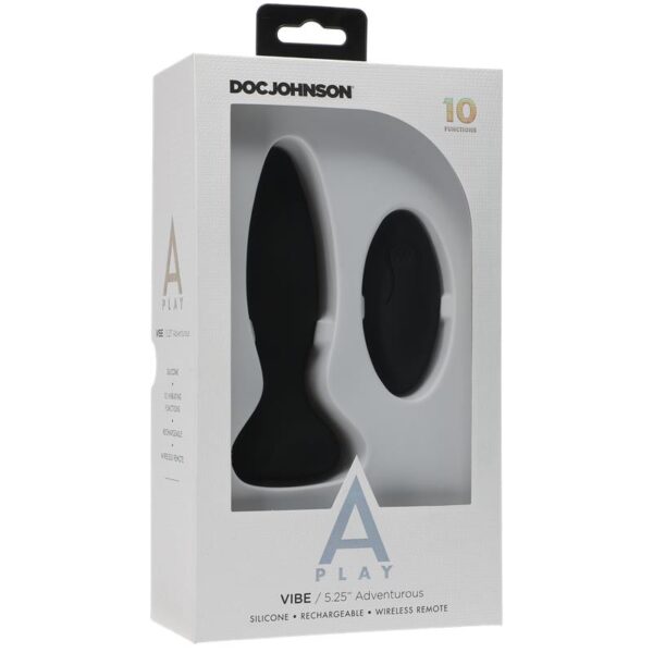 Plug Anal Control Remoto Vibe Adventurous Negro - Imagen 3