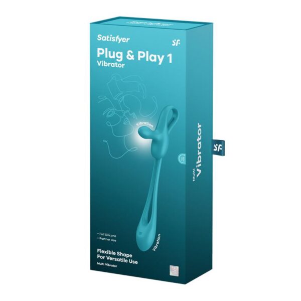 Plug & Play 1 Vibrador Anal Flexible Azul - Imagen 8