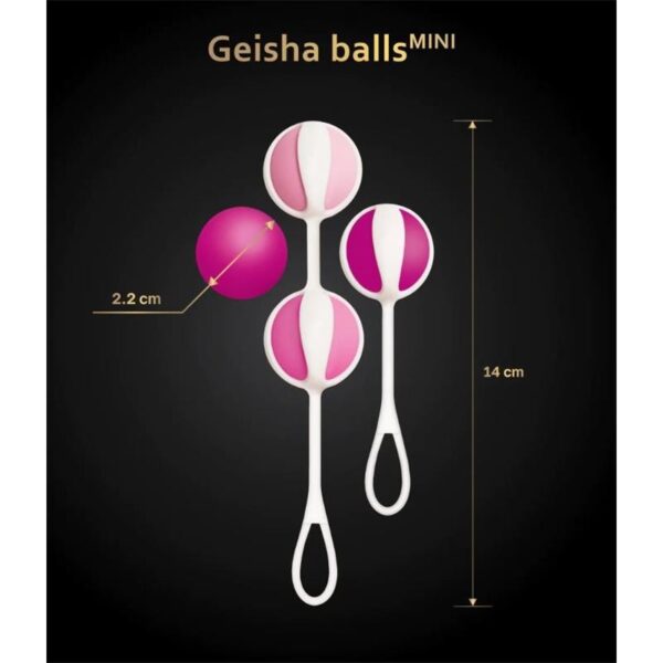 Set 4 Bolas Geisha Balls Mini Raspberry - Imagen 4