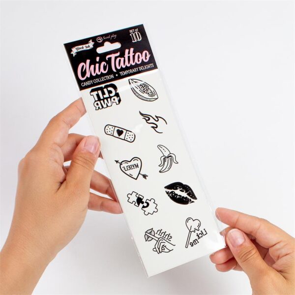 Set de 10 Tattoos Temporales Candy Collection - Imagen 3