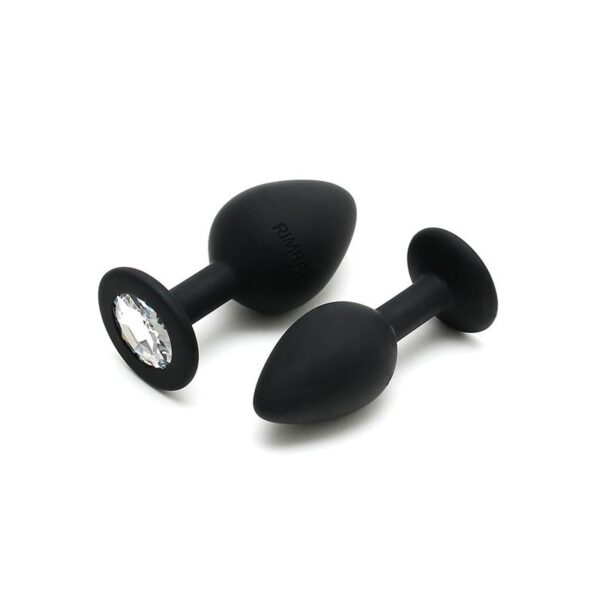 Set de 2 Plugs con Joya Berlin Negro - Imagen 3