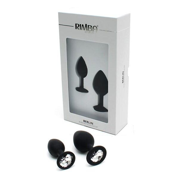 Set de 2 Plugs con Joya Berlin Negro - Imagen 4