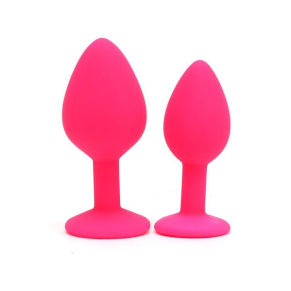 Set de 2 Plugs con Joya Berlin Rosa - Imagen 2