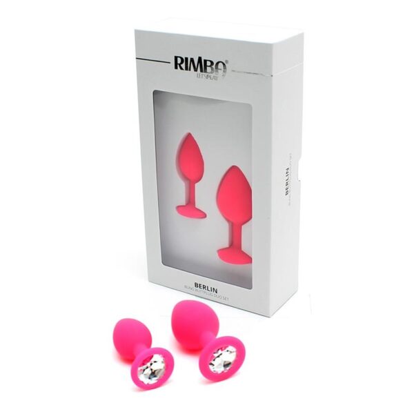 Set de 2 Plugs con Joya Berlin Rosa - Imagen 4