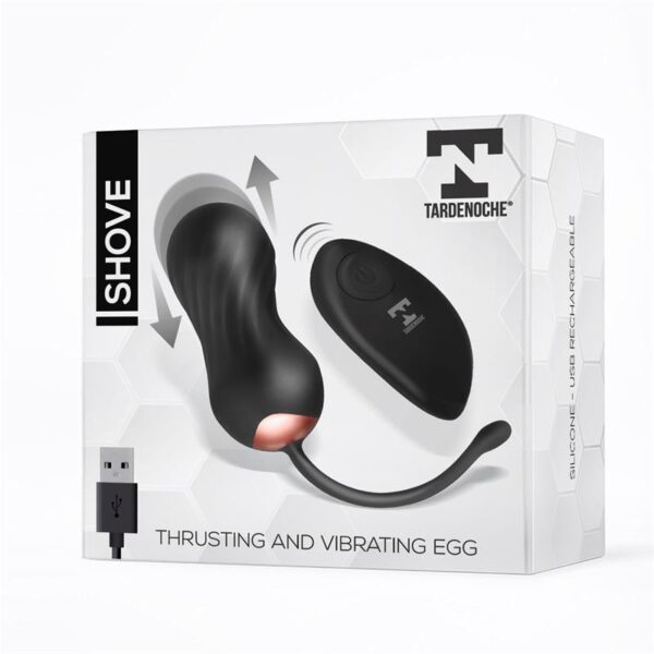 Shove Huevo con Movimiento Thrusting y Vibrador con Control Remoto - Imagen 2