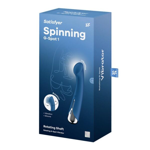 Spinning G-Spot 1 Vibrador y Rotador Azul - Imagen 7