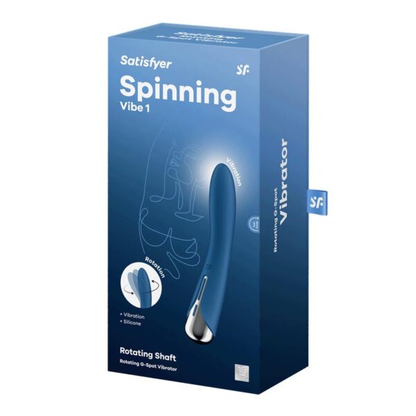 Spinning Vibe 1 Vibrador y Rotador Azul - Imagen 6