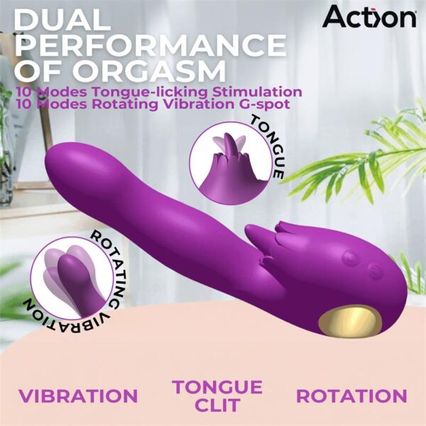 Toka Vibrador con Oscilación 360∫ y Lengua Estimuladora - Imagen 6