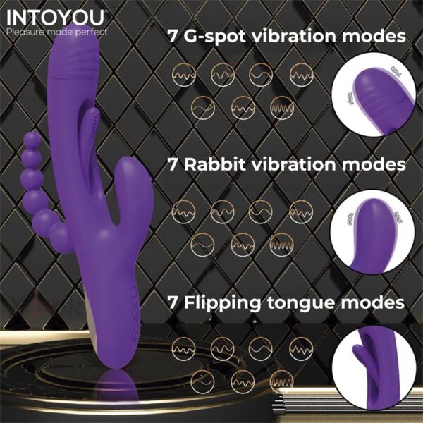 Triya Vibrador con Lengua Flipping y Cadena Anal - Imagen 8