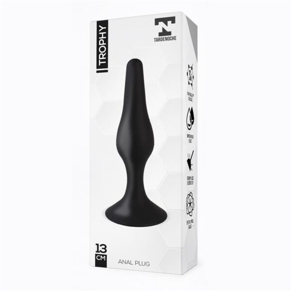 Trophy Plug Anal 13 cm Silicona Negro - Imagen 2