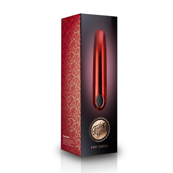 Truly Yours Bala Vibradora Ruby Caress Metallic Red - Imagen 4