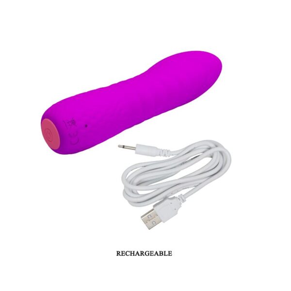 Vibrador Abner USB Silicona Purpura - Imagen 4