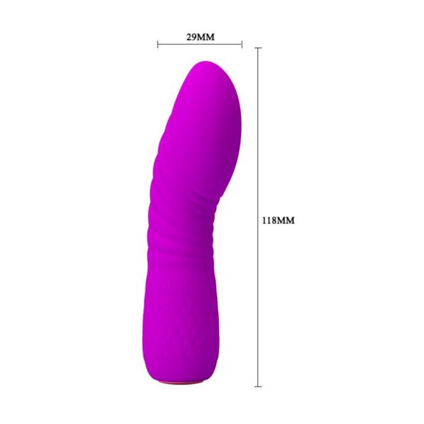 Vibrador Abner USB Silicona Purpura - Imagen 5