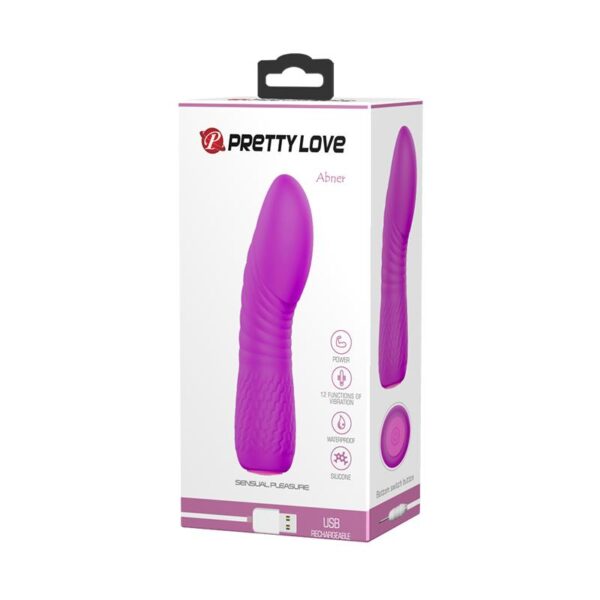 Vibrador Abner USB Silicona Purpura - Imagen 6