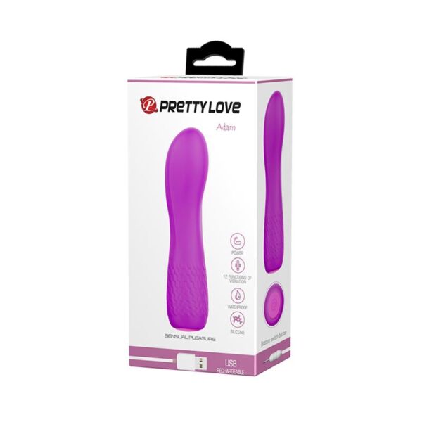 Vibrador Adam USB Silicona Purpura - Imagen 5