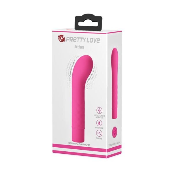 Vibrador Atlas Silicona Rosa - Imagen 7