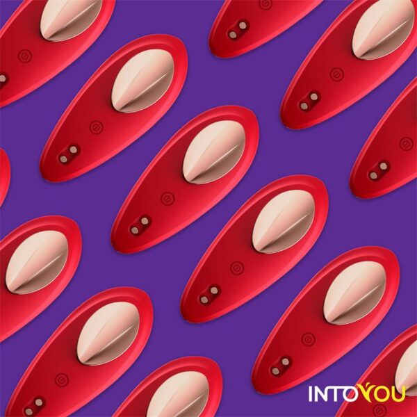 Vibrador de Braguita con APP Silicona Rojo - Imagen 4