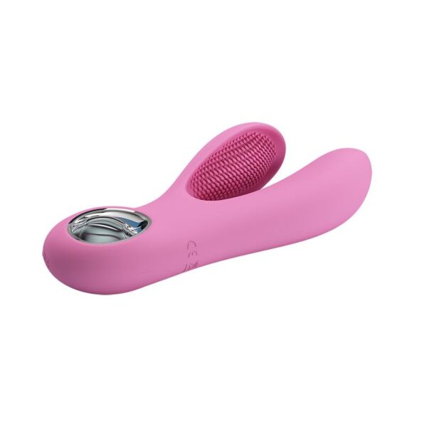 Vibrador Canrol USB Silicona Rosa Suave - Imagen 3