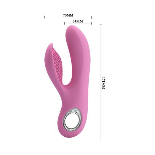 Vibrador Canrol USB Silicona Rosa Suave - Imagen 7