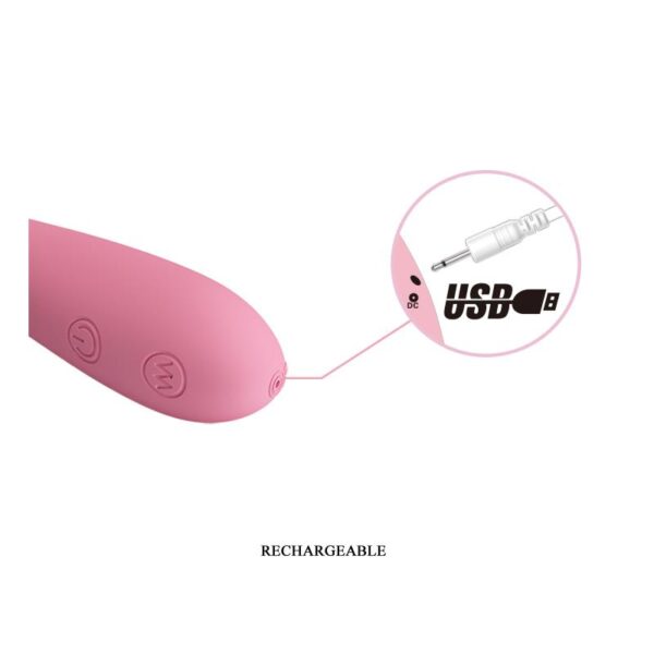 Vibrador Gloria Color Rosa Claro - Imagen 7