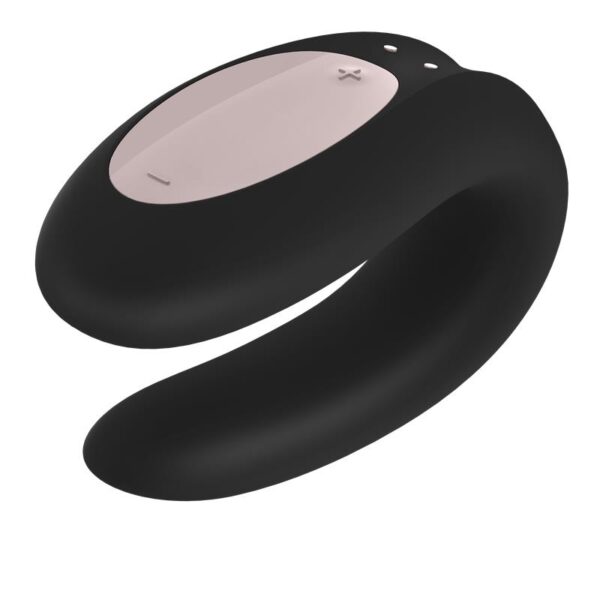 Vibrador para Parejas con APP Double Joy Negro - Imagen 2