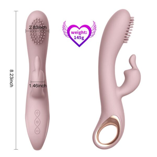 Vibrador Silicona USB Angels Kiss 20 cm - Imagen 4