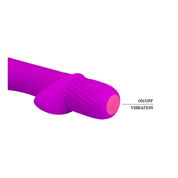 Vibrador Troy USB Silicone Purpura - Imagen 3