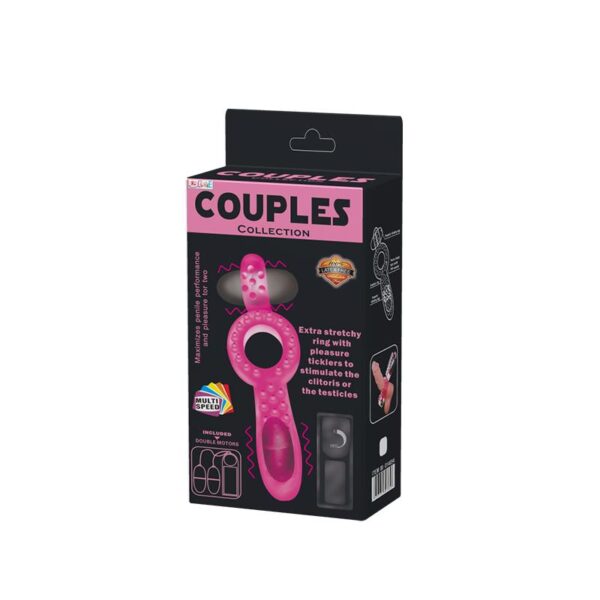 Anillo Vibrador Doble Couple Collection Rosa - Imagen 8