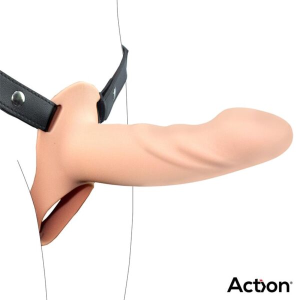 Arnés Strap-on con Dildo Hueco Silicona Premium Talla L - Imagen 4