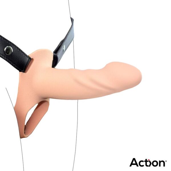 Arnés Strap-On con Dildo Hueco Silicona Premium Talla S - Imagen 4