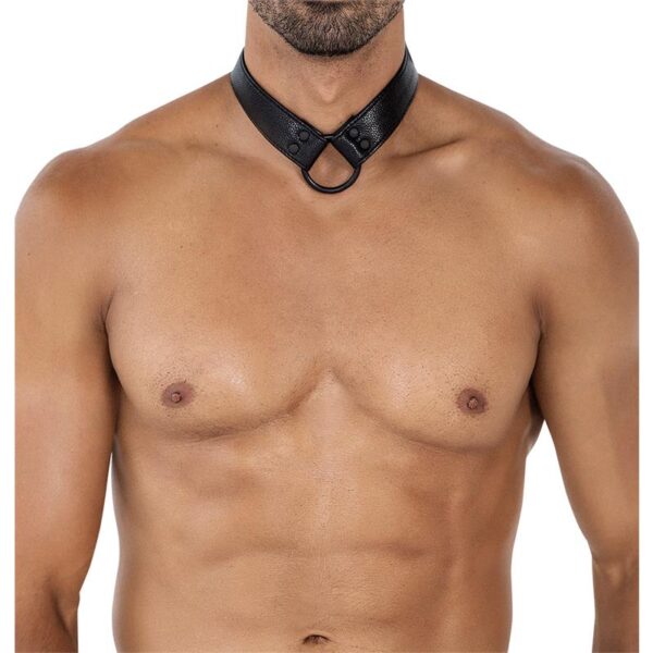 BL4CK08 C-Ring Body Collar Blackleatherlike Talla ⁄nica