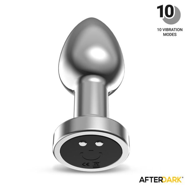 Dimpor Plug Anal Cromado con Vibración USB Magnético Talla L - Imagen 3