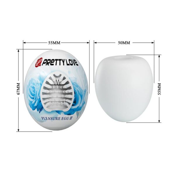 Huevo Masturbador Pleasure Egg III Blanco - Imagen 8