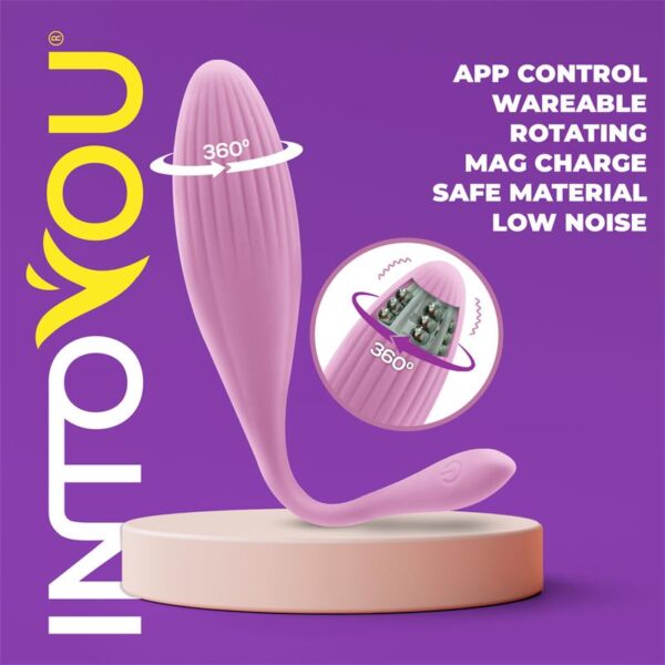 Huevo Vibrador con Bolas Internas con Rotación y APP USB - Imagen 6