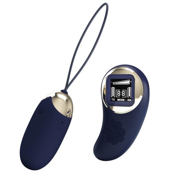 Mina Huevo Vibrador con Control Remoto Pantalla Digital Azul - Imagen 2