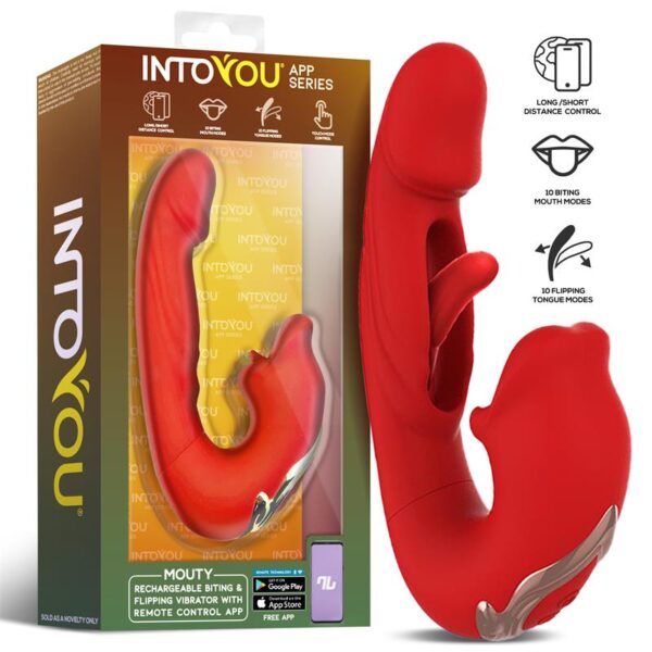 Mouty Vibrador con Función de Mordisqueo y Flipping con App - Imagen 2