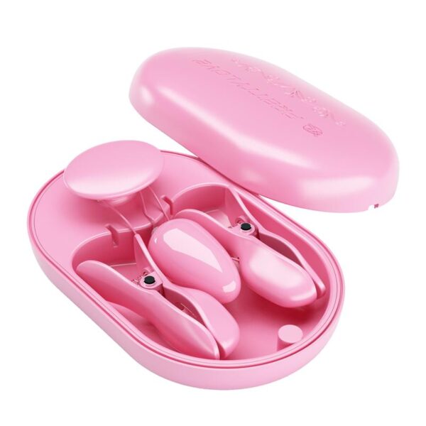 Surprise Box Huevo Vibrador y Pinzas para Pezones con Electro Estimulación Rosa - Imagen 6