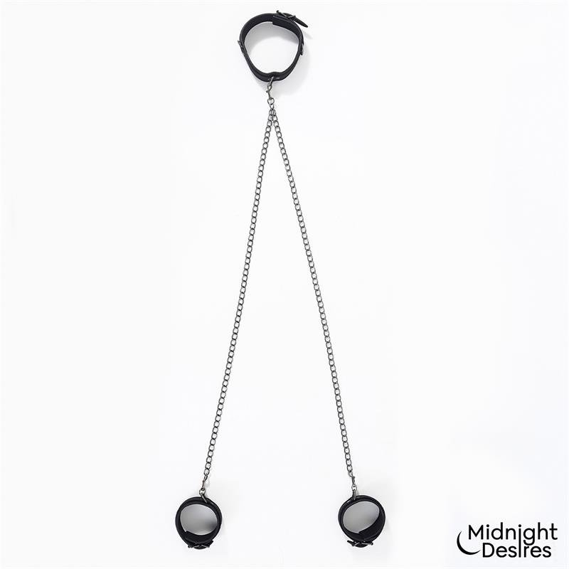 Collar con Esposas para Tobillos con Cadena - Imagen 3