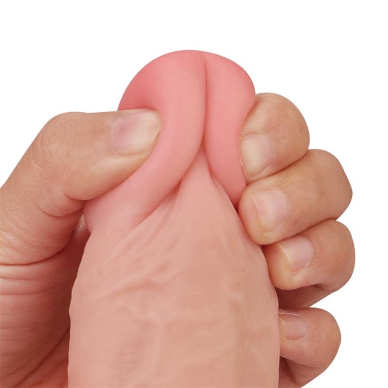 Dildo con Piel Retractil 9 Natural - Imagen 3