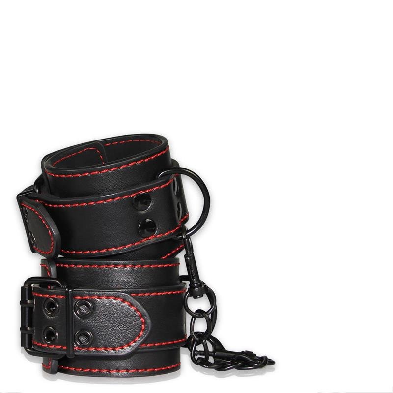 Esposas de Tobillos Bondage Negro - Imagen 2