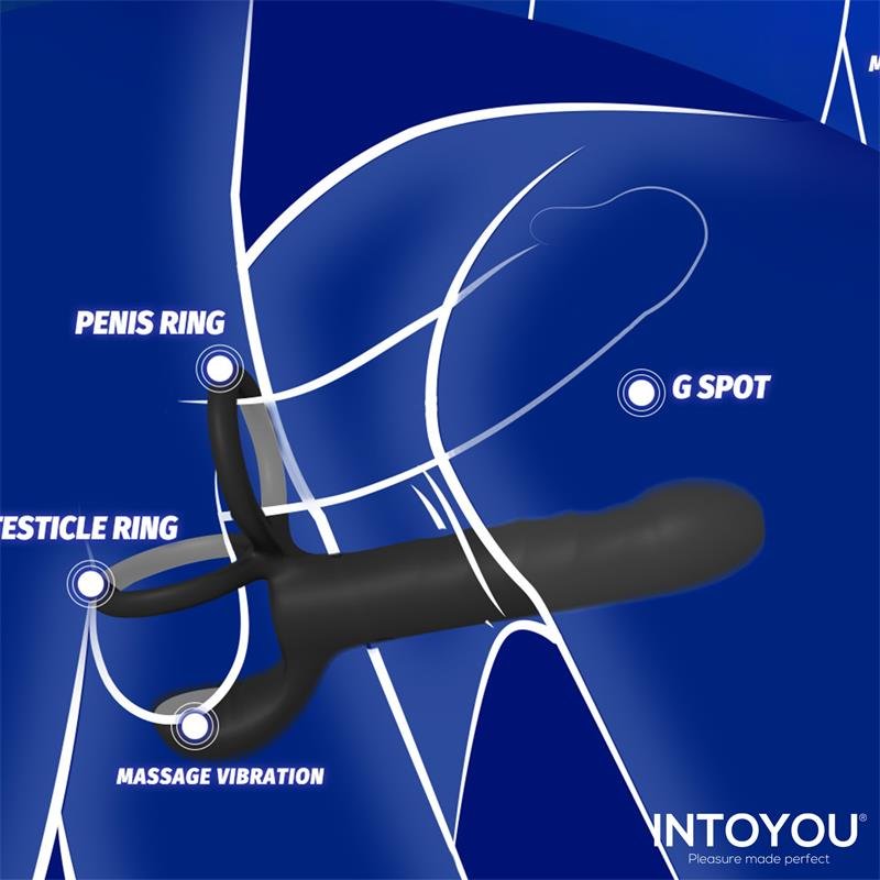 Magnor Dildo con Anillo Doble y Estimulador de Testículos - Imagen 8