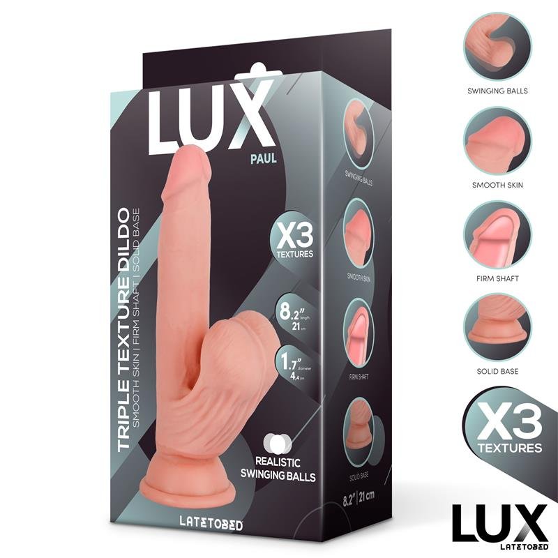 Paul Dildo Triple Densidad con Testículos Oscilantes 8.2 - Imagen 7