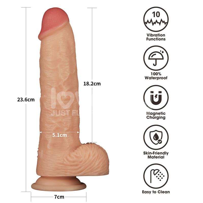 Power Basics Dildo con Vibración 9.5 - Imagen 14